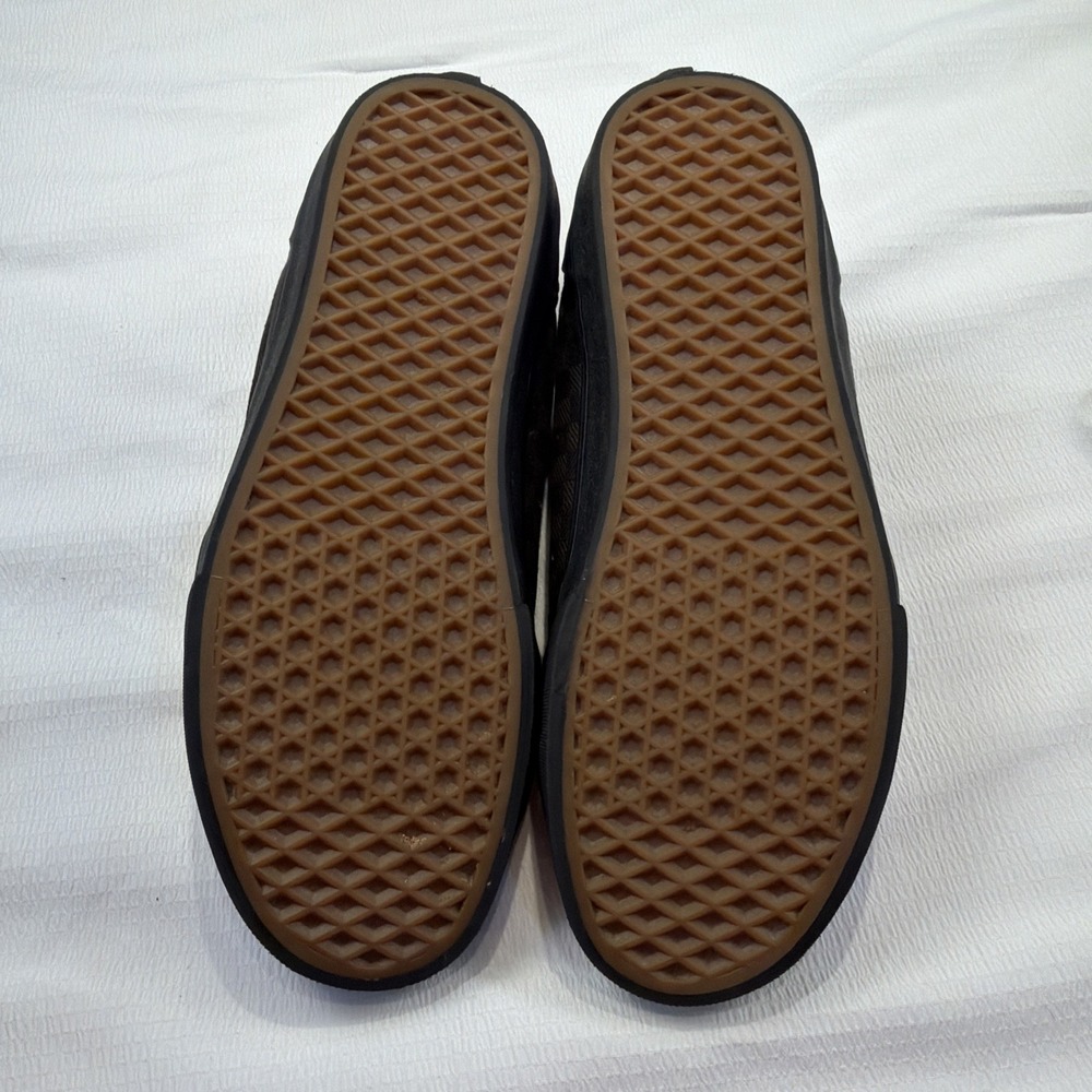Vans Men's Black Suede Canvas Low‎ Top Skate Shoes Size 10.5 - Picture 9 of 9